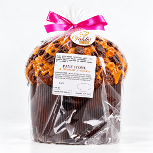 Panettone chocolate con naranja confitada